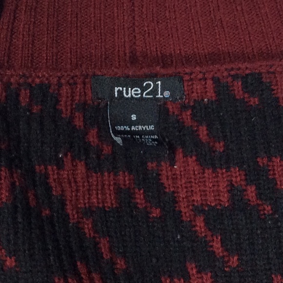 RUE 21 CARDIGAN Patterned Thick Knit Size S - Picture 7 of 7